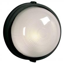  305111BK-142EB - Outdoor Cast Aluminum Marine Light - in Black finish with Frosted Glass (Wall or Ceiling Mount)